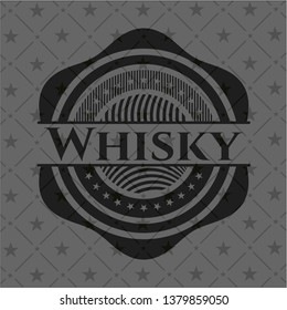 Whisky retro style black emblem