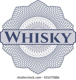 Whisky rosette (money style emplem)