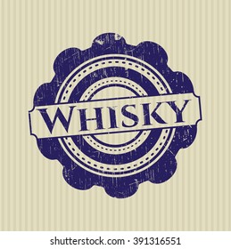 Whisky with rubber seal texture
