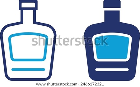 Whisky vector icon set. Colorful icon set of Wine, Beer, Champagne, whisky, cocktail. high quality business icon set of Drinks.
