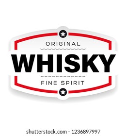 Whisky vintage label sign