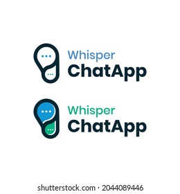 Whisper Chat App Bubble Logo