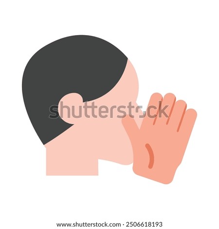 Whisper Flat Icon Design For Personal nad Commercial Use