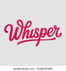 Whisper Text of Valentine Typography Vectors