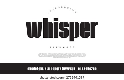 Whisper thick blocky condensed display font para marca pesada e layout de revista editorial ousado