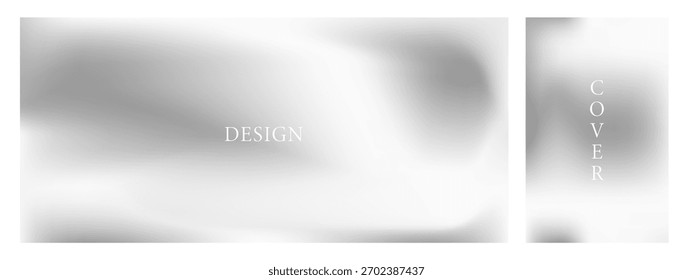 Textura de folha fina Whisper. Delicado gradiente de espelho de prata para projetos estéticos e refinados. Ilustração vetorial.