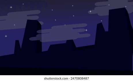 Whispering Night’s Journey A secluded path meanders through the hushed mountains, leading to a celestial dome where stars dance amidst ethereal clouds.”