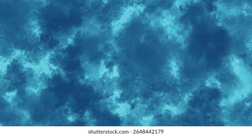 Sussurros de Vapor Colorido de Azul Escuro Fluindo em Harmonia Abstrata sobre Azul Claro

