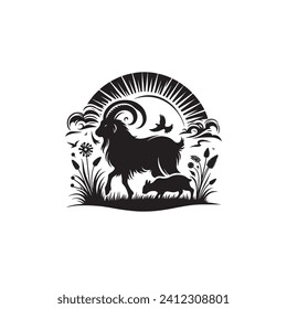 Susurros del desierto: Una fascinante exhibición de la silueta de animales, celebrando la indomable belleza de la vida salvaje - la silueta de la vida salvaje - vector de animales
