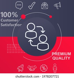 Whiste icon. Customize your design with a navy and red colored background template