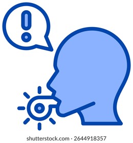 Whistle Blower Icon Element for Design