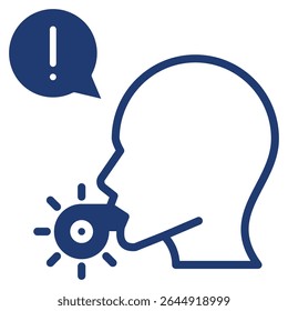 Whistle Blower Icon Element for Design