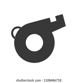 Whistle or blower Solid soccer related icon