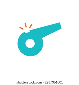whistle blower vector icon police and referee icon