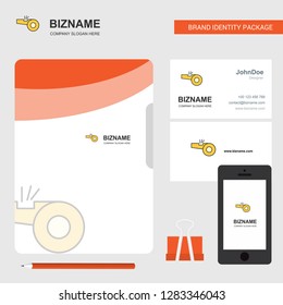 Whistle  Business Logo, File Cover Visiting Card and Mobile App Design. Vector Illustration