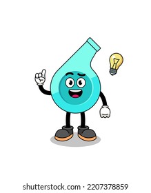 whistle cartoon with get an idea pose , character design