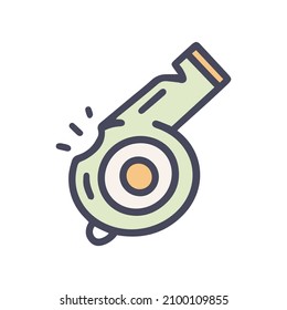 whistle color vector doodle simple icon design
