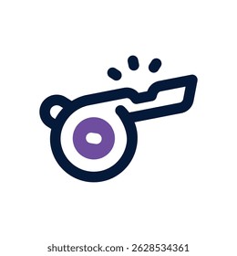 whistle duotone icon. Sleek and modern vector icon for websites, mobile apps, marketing materials, and corporate design. Fully scalable and ready to use.