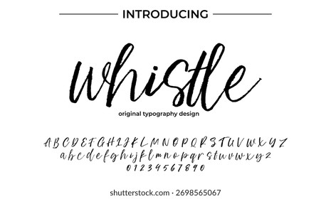 Whistle - Elegant Script Font for Smooth Handwritten Design and Creative Typography