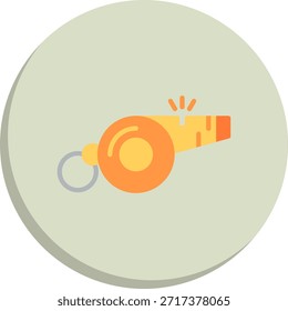 Whistle Flat Circle Style Icon