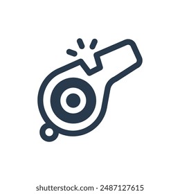 Whistle for Football Vector Icon