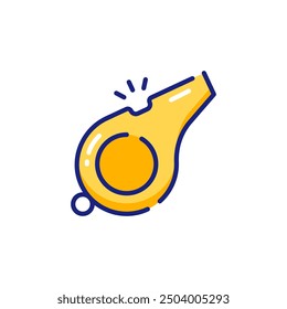 Whistle for Football Vector Icon