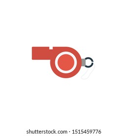 whistle glyph flat vector icon