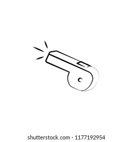 whistle, help icon. Element of anti aging icon for mobile concept and web apps. Doodle style whistle, help icon can be used for web and mobile