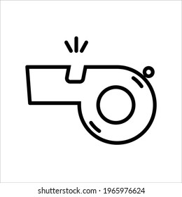Icono de silbido para aplicaciones, web o símbolos. Fondo transparente