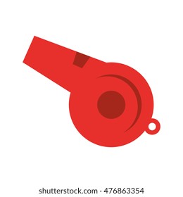 whistle icon baseball isolated
