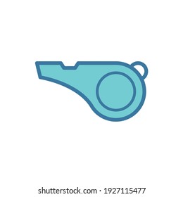 whistle icon of color style design vector template