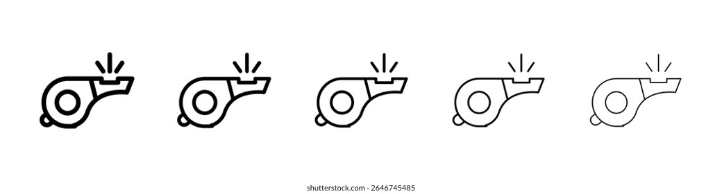 Whistle icon concept. graphic design, logo, Web, UI.