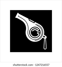 Whistle Icon, Creative Design Vector Art Illustration