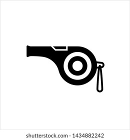 Whistle Icon, Creative Design Vector Art Illustration