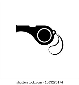 Whistle Icon, Creative Design Vector Art Illustration