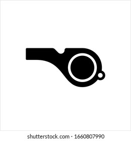 Whistle Icon, Creative Design Vector Art Illustration