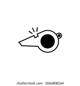 Icono de silbido plantilla de diseño vector ilustración aislada