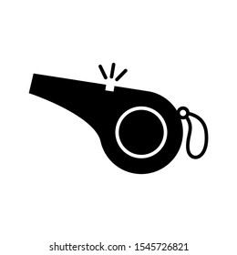 Whistle icon design. Whistle icon in trendy flat style design. Vector illustration.