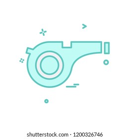 Whistle icon design vector