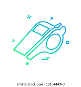 Whistle icon design vector