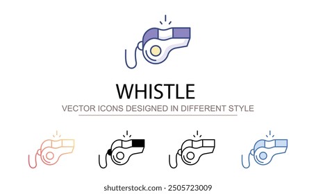 Whistle icon design with white background stock illustration