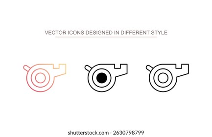 Design de ícone de assobio com fundo branco ilustração de estoque
