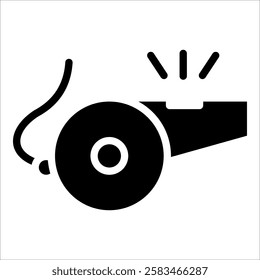 Whistle Icon Element For Design