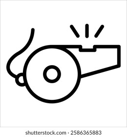 Whistle Icon Element For Design