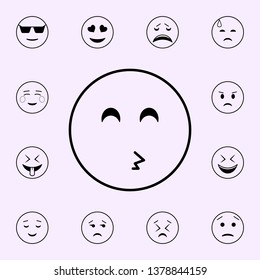 whistle icon. Emoji icons universal set for web and mobile