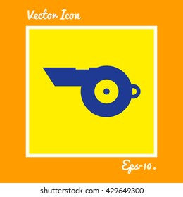 Whistle Icon. Eps-10.