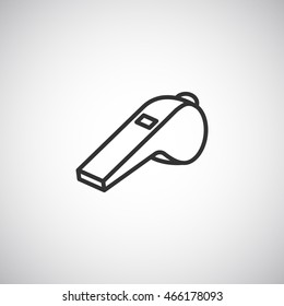  Whistle Icon Flat. 