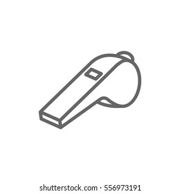  Whistle Icon Flat. 