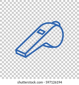 Whistle Icon Flat. 