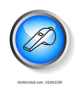  Whistle Icon Flat. 